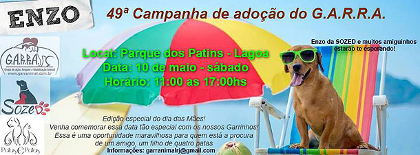 Campanha de Adoção GARRA 10/05/14 - Lagoa