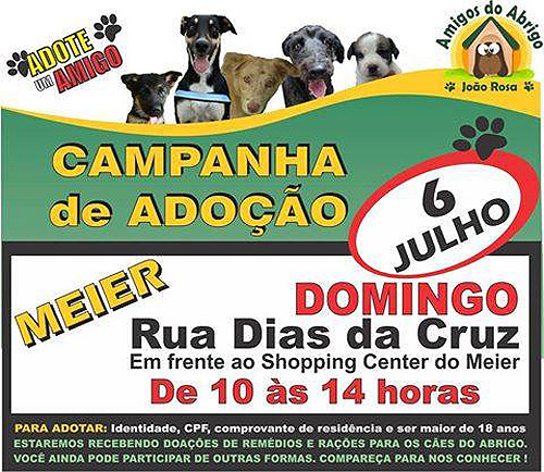 Campanha de Adoção do Abrigo João Rosa - Méier - 06/07 GARRA 10/05/14 - Lagoa
